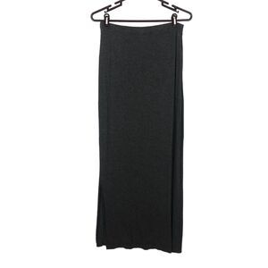 Romeo & Juliet Gray Long Maxi Skirt Side Slits Women's Size Medium